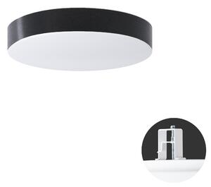 OS DEL52616 DELIA CV1 stropní/nástěnné plastové polovestavné svítidlo bílá / černá IP44 25W E27 HF - OSMONT