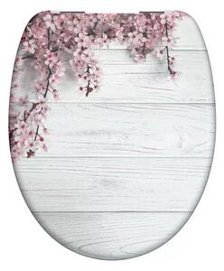 WC sedátko Schütte FLOWERS&WOOD | Duroplast, Soft Close