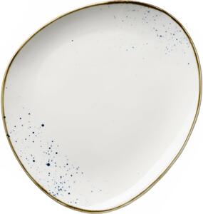 Mäser Oválný talíř Pintar White modré tečky 26 x 23 cm, S
