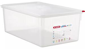ARAVEN Gastronádoba s víkem GN 1/1, PP, hloubka: 200 mm, objem: 27,5 L, hermetická