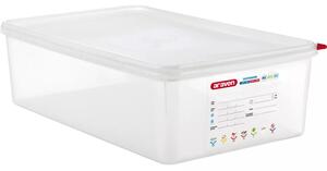 ARAVEN Gastronádoba s víkem GN 1/1, PP, hloubka: 150 mm, objem: 20,5 L, hermetická