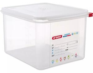 ARAVEN Gastronádoba s víkem GN 1/2, PP, hloubka: 200 mm, objem: 12,5 L, hermetická