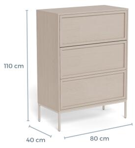 Komoda ALIN 80x40 cm taupe