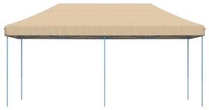 Skládací party stan pop-up béžový 580 x 292 x 315 cm