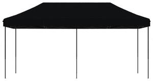 Skládací party stan pop-up černý 580 x 292 x 315 cm