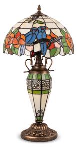 Brilagi - Tiffany vitrážová stolní lampa JUNGLE 1xE27/60W/230V + 1xE14/40W
