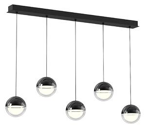 LED Lustr na lanku ZIREA LED/30W/230V černá