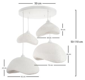 Brilagi - Lustr na lanku WABI SABI 4xE27/40W/230V pr. 90 cm bílá