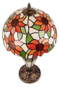Brilagi - Tiffany vitrážová stolní lampa SUNFLOWER 1xE27/60W/230V + 1xE14/40W