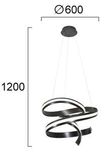 LED Lustr na lanku AREZIA LED/62W/230V černá