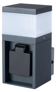 Brilagi - Venkovní lampa se zásuvkou SCHUKO PILLAR 1xG9/11W/230V IP44 antracit