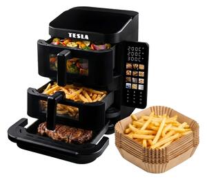TESLA Electronics AirCook - Třízónová horkovzdušná fritéza 14,5 l 2800W/230V č