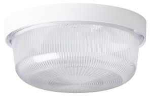 OS ELE50004 ELEKTRA 3 stropní/nástěnné průmyslové plastové svítidlo bílá / čirá IP54 60W E27 (původní kód OS 50004) - OSMONT