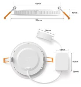 Philips - SADA 2x LED RGBW Stm. koup. podhledové sv. Hue SLIM LED/12W/230V IP44