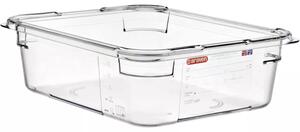 ARAVEN Gastronádoba GN 1/2, polykarbonát, integrovaný štítek, hloubka: 100 mm, objem: 5,95 L