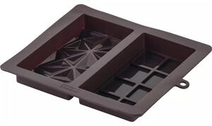 Forma na Dubajskú čokoládu, silikónová, dvojitá, délka: 100 mm, šířka: 70 mm