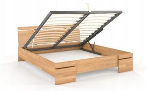 Dřevěná manželská postel www.zdrowy-sen.com 160x200 buk světlý