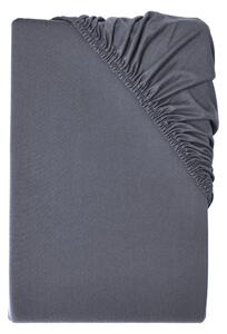 Livarno® Žerzejové napínací prostěradlo, 90–100 x 200 cm (tmavě šedá) (100399792001)