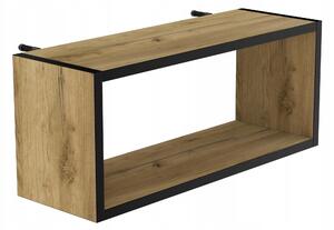 Police laminovaná deska HWS FURNITURE 60 x 20 cm dub craft zlatý