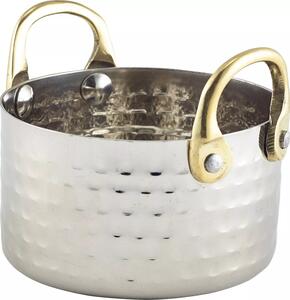 GENWARE Servírovací miska nerezová, tepaný povrch, výška: 50 mm, průměr: 92 mm