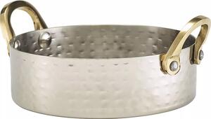 GENWARE Servírovací miska nerezová, tepaný povrch, výška: 35 mm, průměr: 120 mm