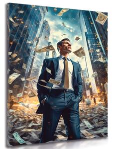 Obraz byznysmen z Wall Street