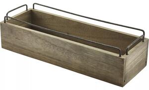 GENWARE Dřevěná bedýnka, výška: 94 mm, délka: 341 mm, šířka: 120 mm