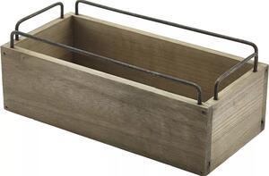 GENWARE Dřevěná bedýnka, výška: 97 mm, délka: 250 mm, šířka: 120 mm