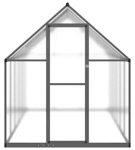 Skleník s podkladovým rámem antracitový 334x169x195 cm hliník