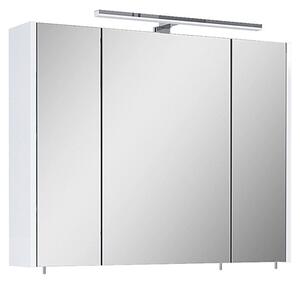 Riva Vulcano Zrcadlová skříňka s LED osvětlením, 100 × 61 × 14 cm, bílá