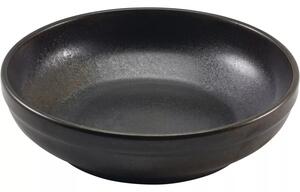 GENWARE Miska porcelánová, výška: 55 mm, ø: 200 mm, černá