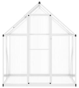 Skleník s podkladovým rámem stříbrný 169 x 114 x 195 cm hliník
