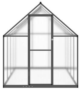 Skleník s podkladovým rámem antracitový 224x169x195 cm hliník