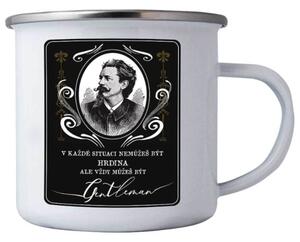 Bohemia Gifts Plechový hrnek Real Gentleman, 350 ml
