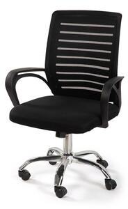 Ergonomická kancelářská židle černá, síťovina