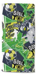 Zelená dětská sametová plážová osuška 75x150 cm Goaltime – Good Morning