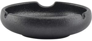 FINE 2 DINE Popelník, porcelán, výška: 35 mm, průměr: 120 mm, černý (6 ks)