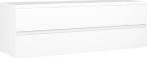 Mexen Orio, koupelnová skříňka pod umyvadlo 140 cm, 2 zásuvky, bílá matná, 91A10-14047-2-BFF01