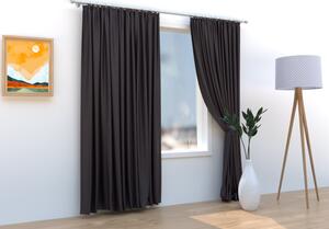 Zatemňovací závěsy Velvet černá – 140 × 250 cm (2 ks)