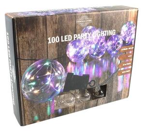 Hit Party osvětlení 10x duhová koule s časovačem 100LED 4,5m