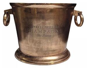 Vintage Copper Chladicí nádoba na sekt, Výška: 350 mm, Délka: 470 mm, Šířka: 470 mm
