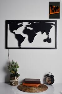ASIR Nástěnná dekorace s LED podsvícením WORLD MAP 2