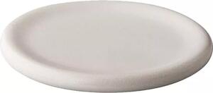 Talíř plochý s vyšším okrajem Style Point Vulcanic 24,5 cm, bílý/saténový