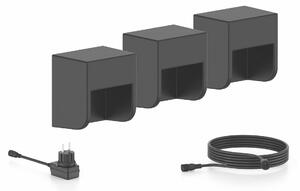 Philips Grits GardenLink venkovní nízkonapětové nástěnné svítidlo 3x LED 1,5W 2700K 24V, černá