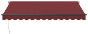 Ručně zatahovací markýza burgundská 350 x 250 cm