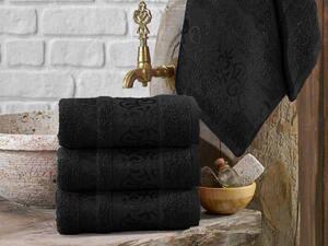 XPOSE® Bambusový ručník CATANIA - černá 50x90 cm
