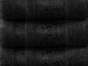 XPOSE® Bambusový ručník CATANIA - černý 50x90 cm