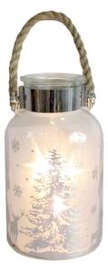 Toro Vánoční dekorační sklenice 5LED 18,5cm MIX motivů