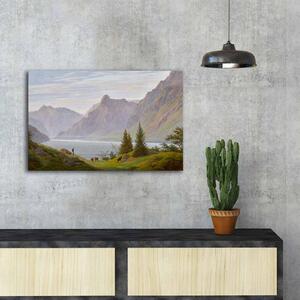 ASIR Obraz na plátně Caspar David Friedrich – Horské jezero v ráno