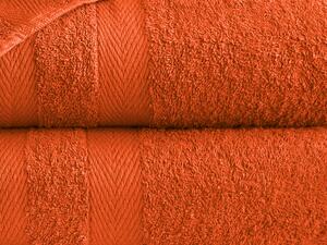 XPOSE® Froté osuška DEVON - tmavě oranžová 100x180 cm